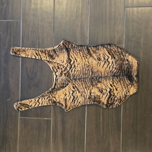 Tiger Mist Animal Print Bodysuit Sz XS NWT - Picture 3 of 8